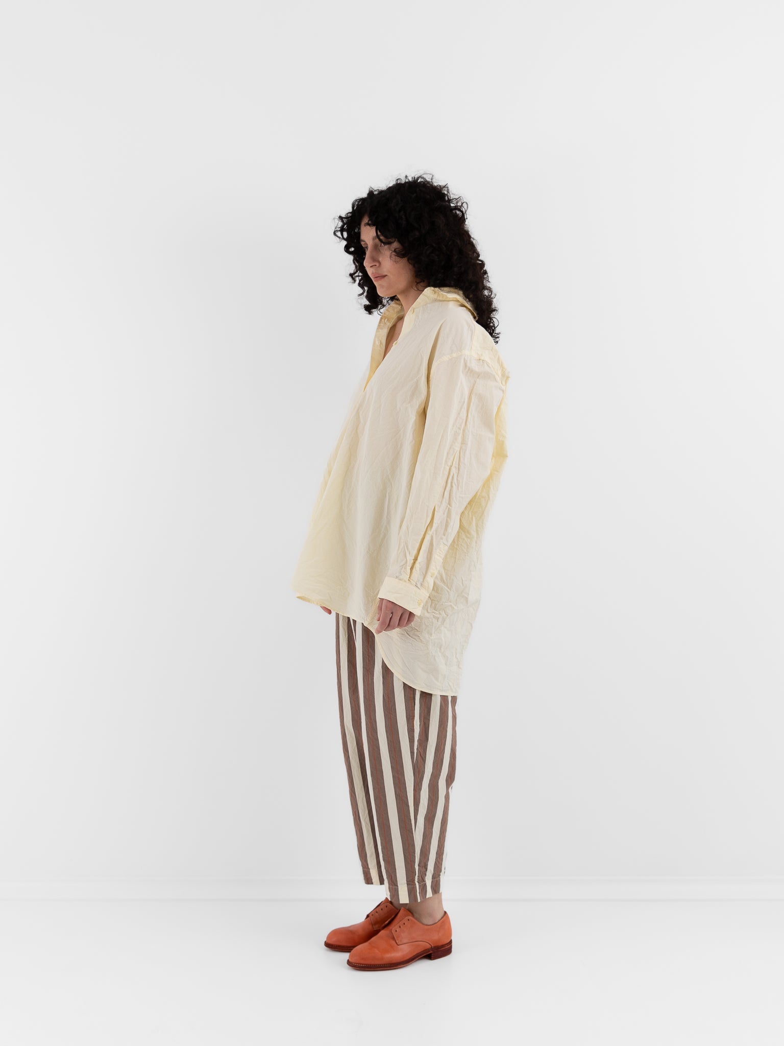 Casey Casey Ikla Shirt in Ivory - CASEY CASEY at Worthwhile - shop TOP