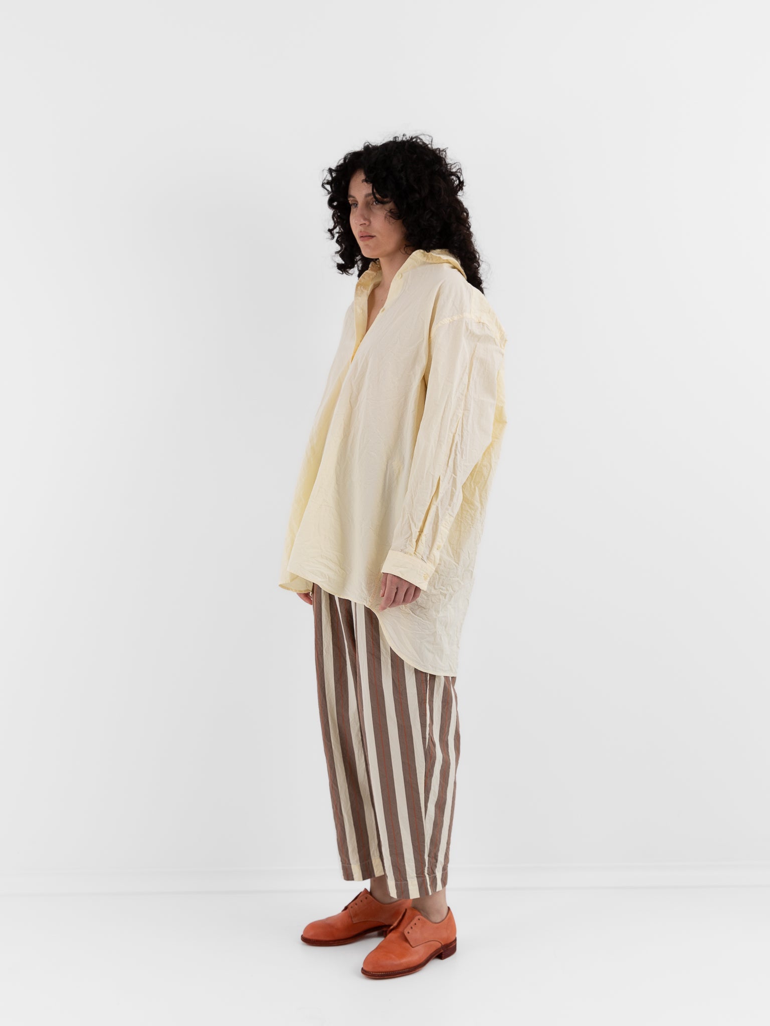 Casey Casey Ikla Shirt in Ivory - CASEY CASEY at Worthwhile - shop TOP