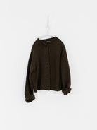 Casey Casey ORSAN Prieure Cardigan in Brown Twisted Wool - CASEY CASEY ORSAN at Worthwhile - shop CARDIGAN