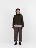 Casey Casey ORSAN Prieure Cardigan in Brown Twisted Wool - CASEY CASEY ORSAN at Worthwhile - shop CARDIGAN