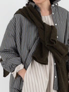 Casey Casey ORSAN Prieure Overshirt in Green Stripe - CASEY CASEY ORSAN at Worthwhile - shop TOP