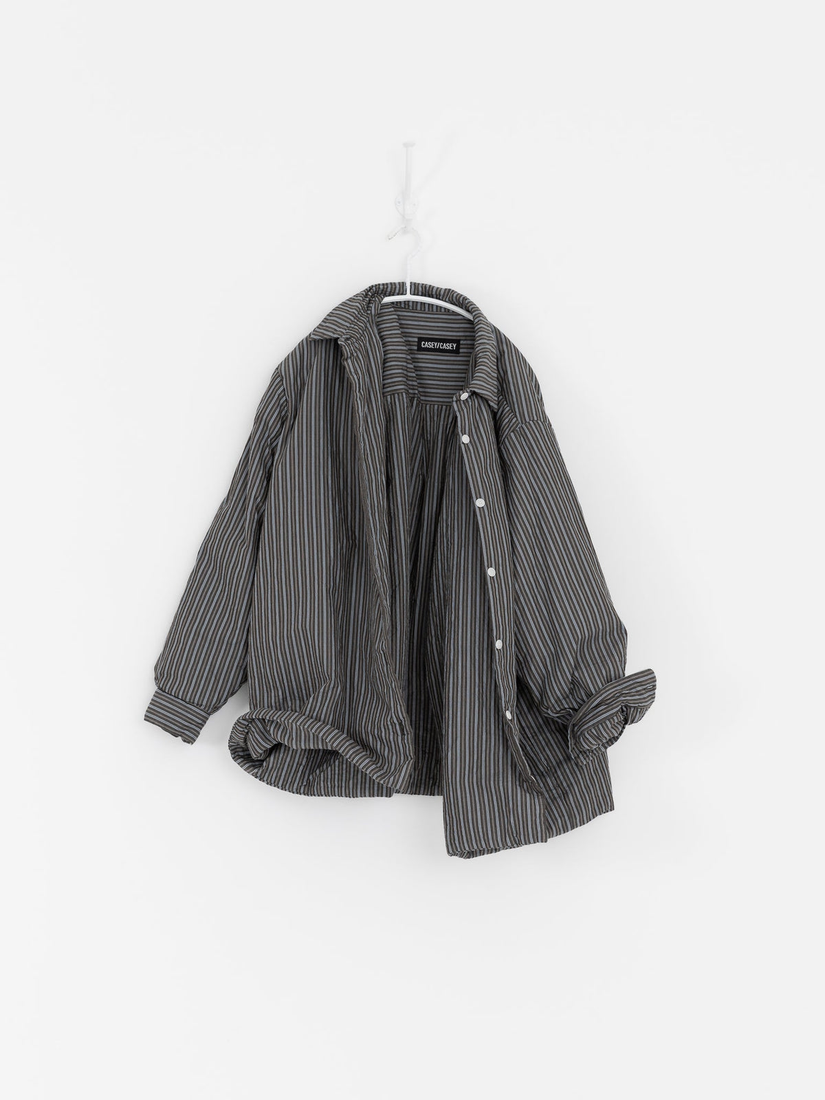 Casey Casey ORSAN Prieure Overshirt in Green Stripe - CASEY CASEY ORSAN at Worthwhile - shop TOP