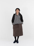 Casey Casey ORSAN Simple Skirt in Brown - CASEY CASEY ORSAN at Worthwhile - shop SKIRT