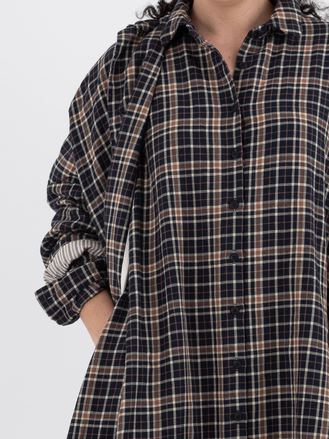 Casey Casey ORSAN Yuki Dress in Check - CASEY CASEY ORSAN at Worthwhile - shop DRESS