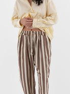 Casey Casey Tippy Pant in Beige Stripe - CASEY CASEY at Worthwhile - shop PANT