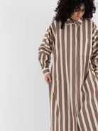 Casey Casey Waga Dress in Beige Stripe - CASEY CASEY at Worthwhile - shop DRESS
