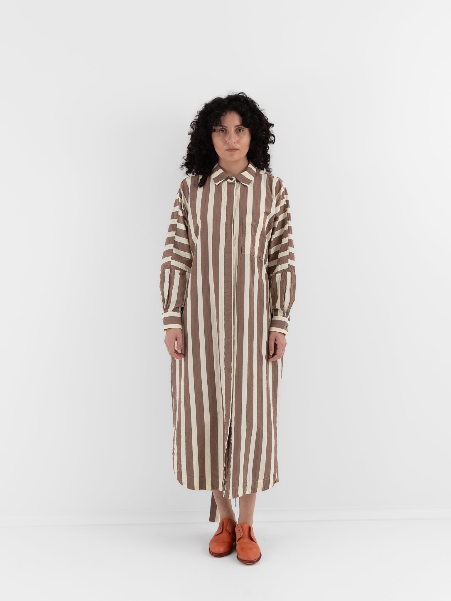 Casey Casey Waga Dress in Beige Stripe - CASEY CASEY at Worthwhile - shop DRESS