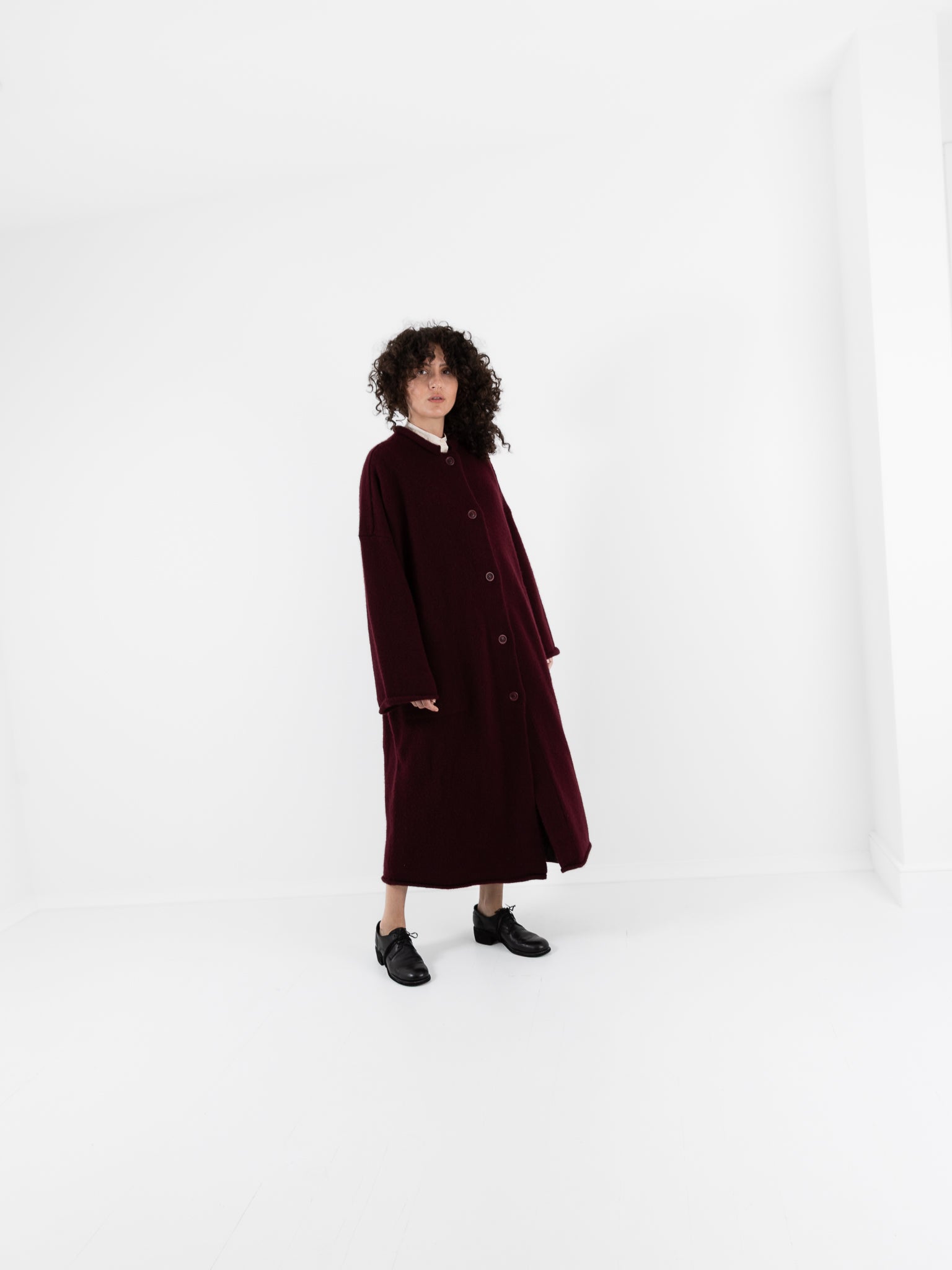Casey Casey Softy Coat in Prune - CASEY CASEY at Worthwhile - shop COAT