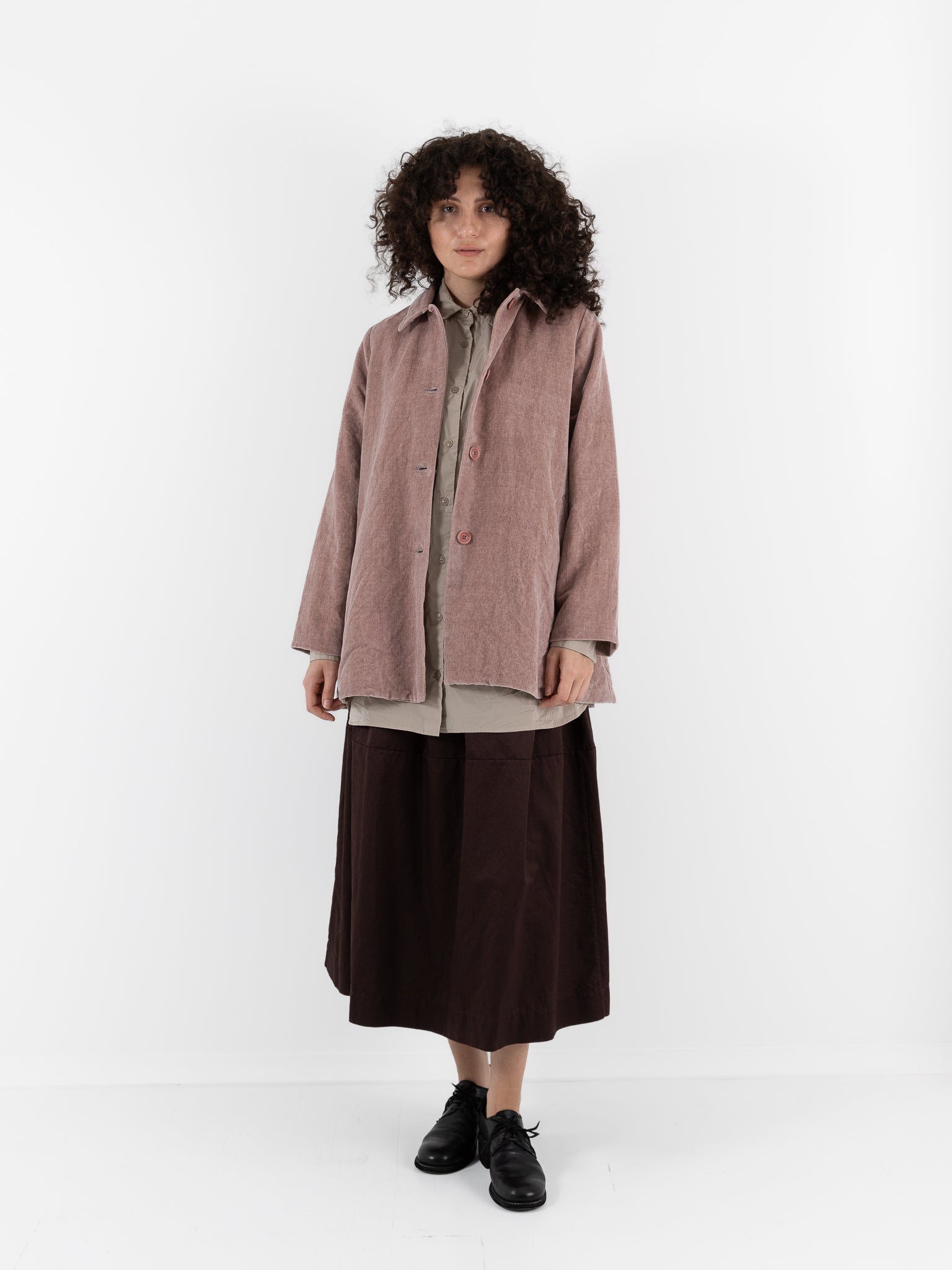 CASEY CASEY コットンリネンカバーオール Casey Casey Soleil Jacket in Natural at Worthwhile