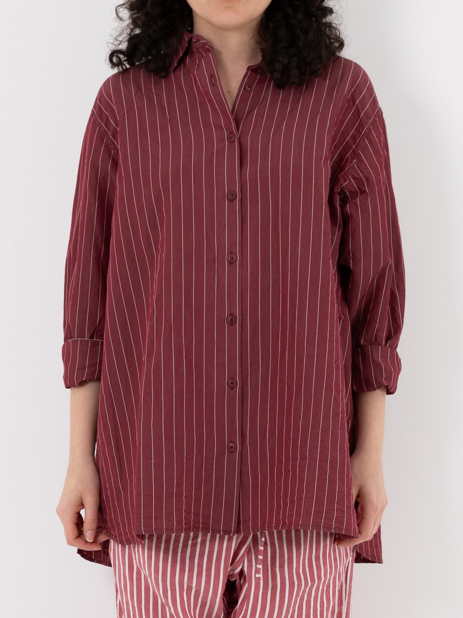 Casey Casey Pi Shirt in Wine - CASEY CASEY at Worthwhile - shop TOP