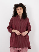 Casey Casey Pi Shirt in Wine - CASEY CASEY at Worthwhile - shop TOP