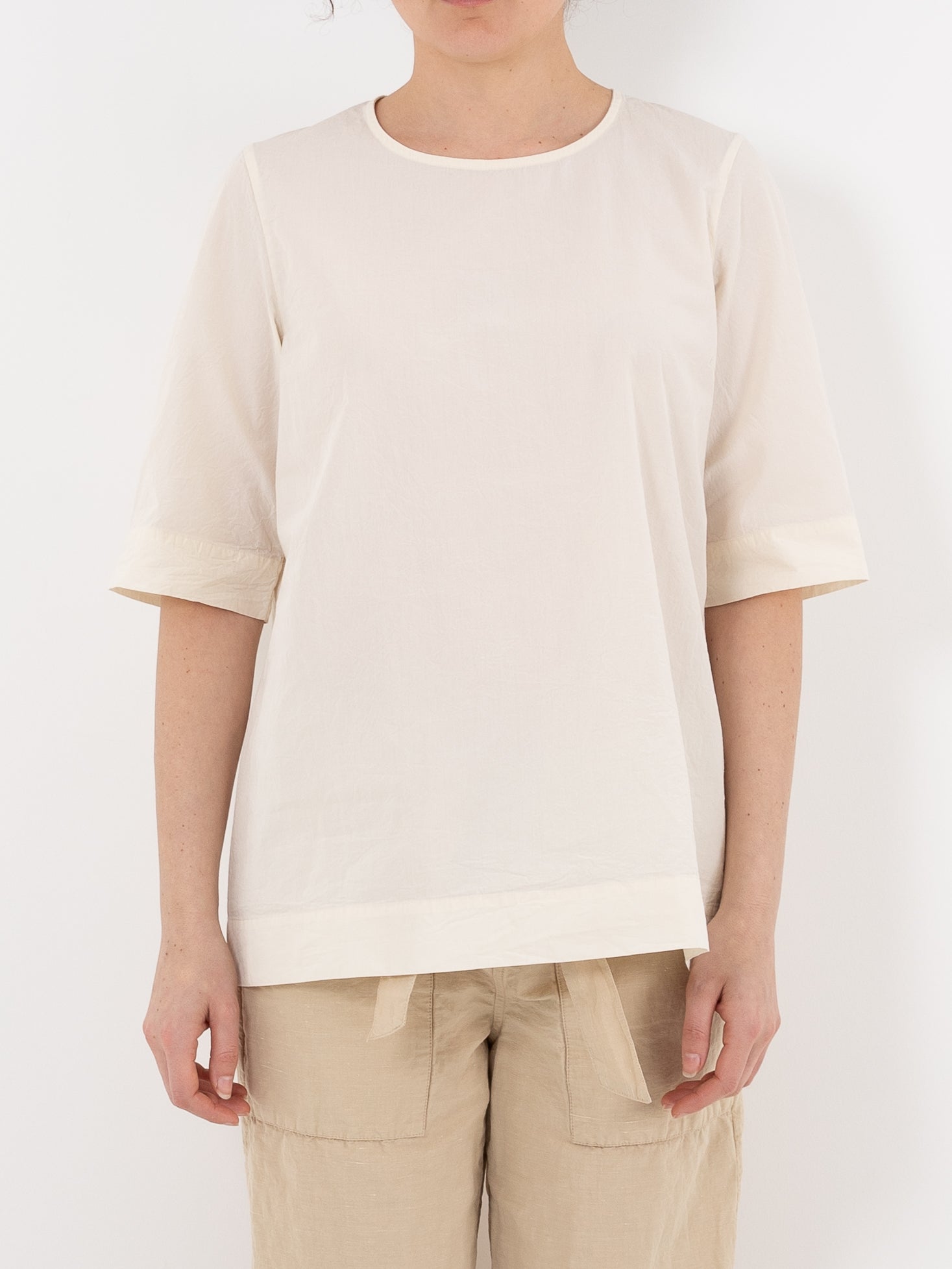 Casey Casey Simple Top in Off White at Worthwhile