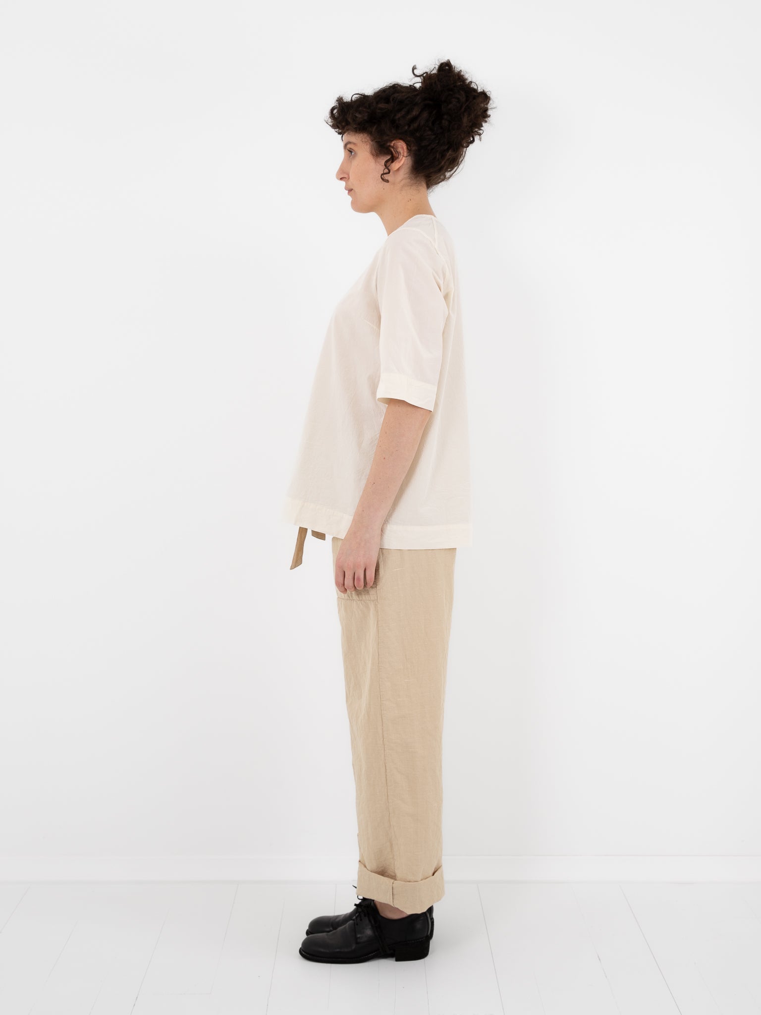 Casey Casey Simple Top in Off White at Worthwhile