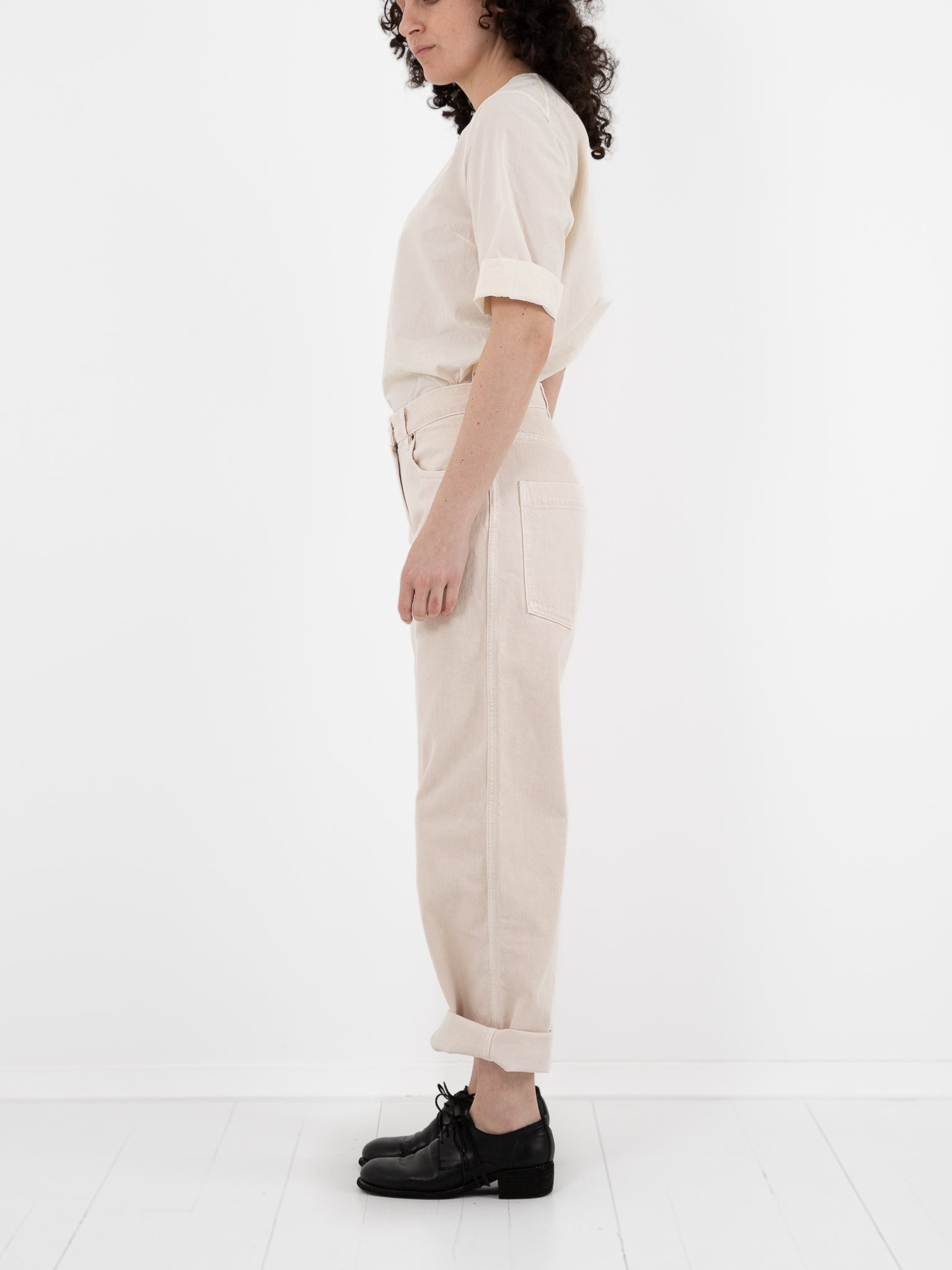 Casey Casey Paulo Denim Pant in Ivory - CASEY CASEY at Worthwhile - shop PANT