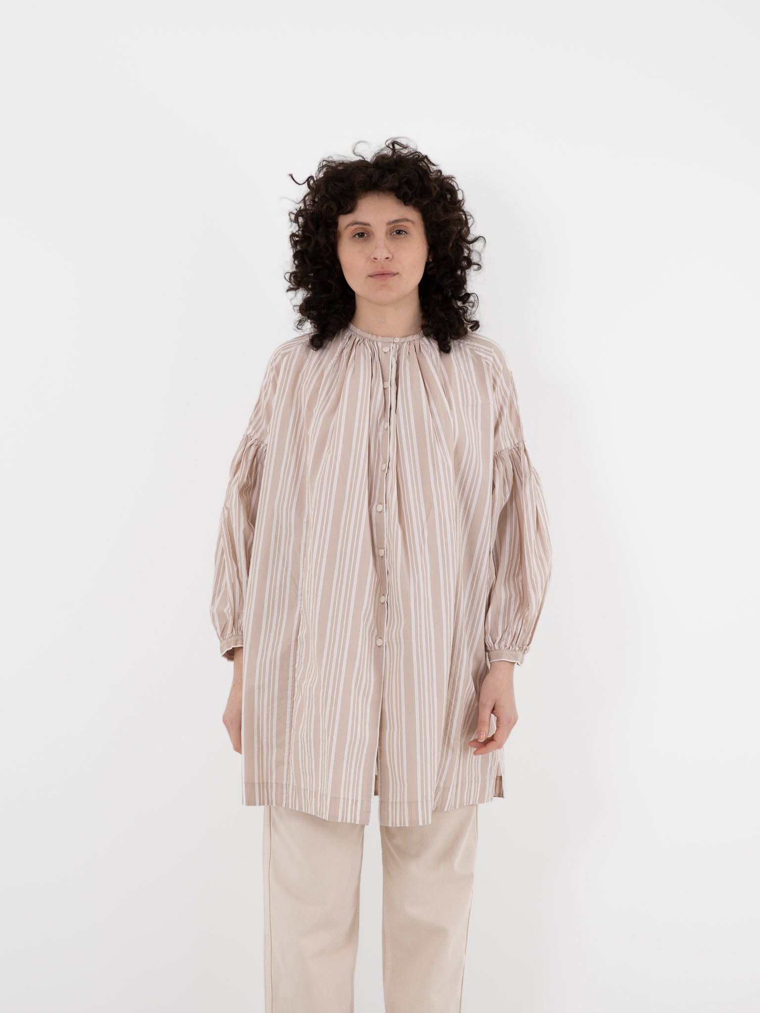 Casey Casey 3 By 3 Shirt in Stripe No. 2 - CASEY CASEY at Worthwhile - shop TOP