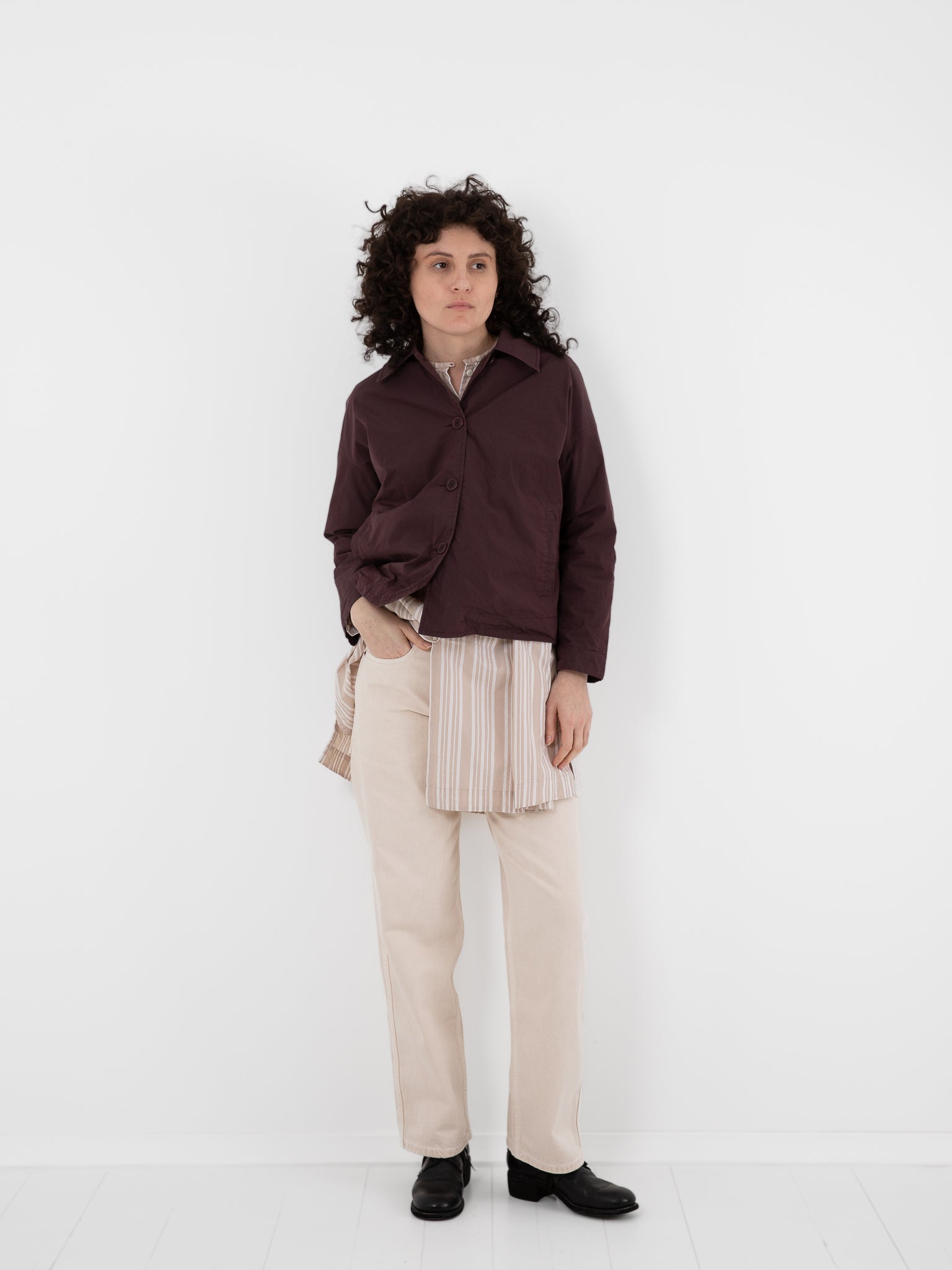 Casey Casey Juliette Jacket in Wine - CASEY CASEY at Worthwhile - shop JACKET