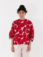 Casey Casey Biggy Top in Red Print - CASEY CASEY at Worthwhile - shop TOP
