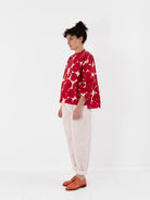 Casey Casey Biggy Top in Red Print - CASEY CASEY at Worthwhile - shop TOP