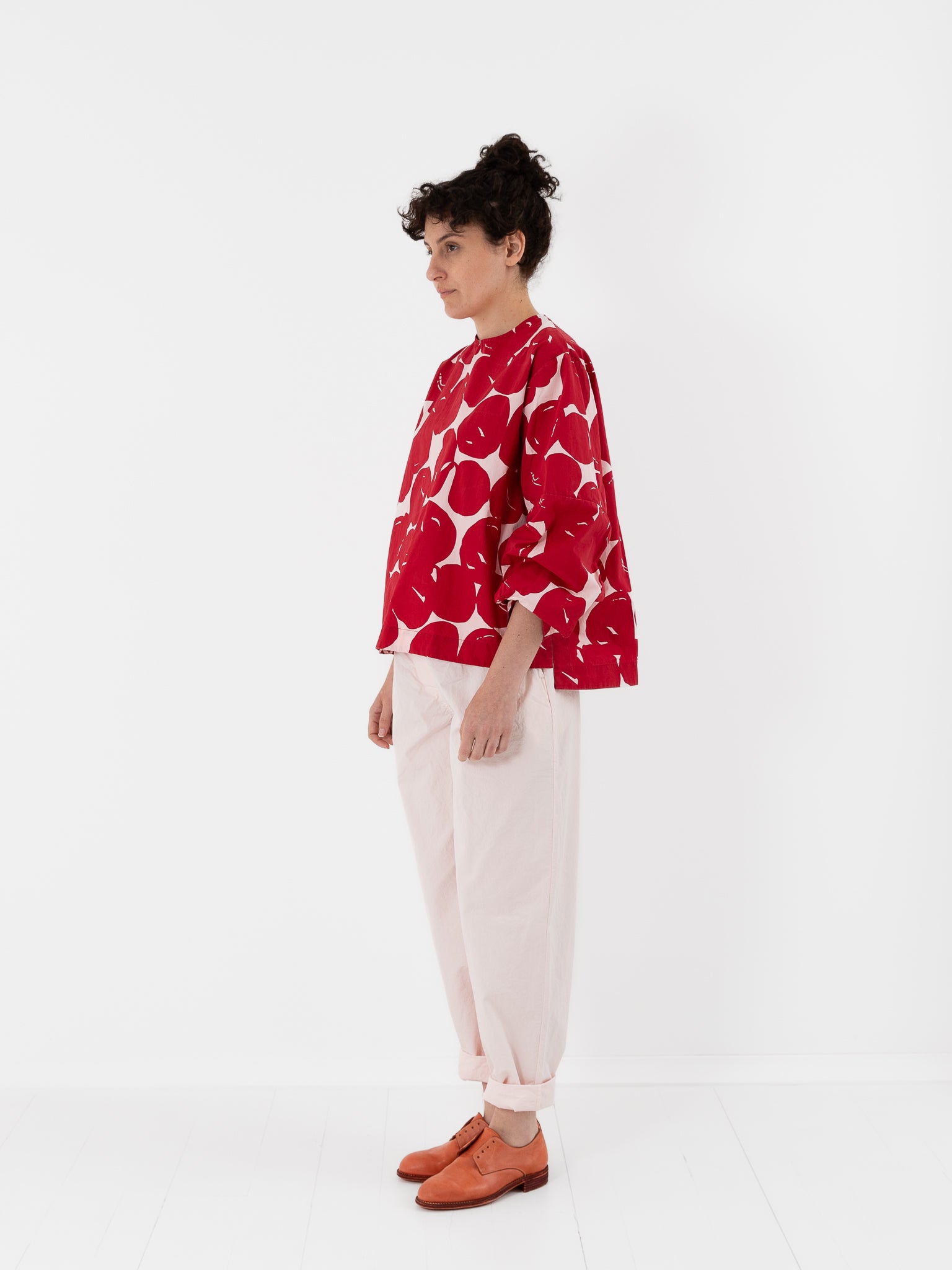 Casey Casey Biggy Top in Red Print - CASEY CASEY at Worthwhile - shop TOP