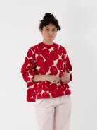 Casey Casey Biggy Top in Red Print - CASEY CASEY at Worthwhile - shop TOP