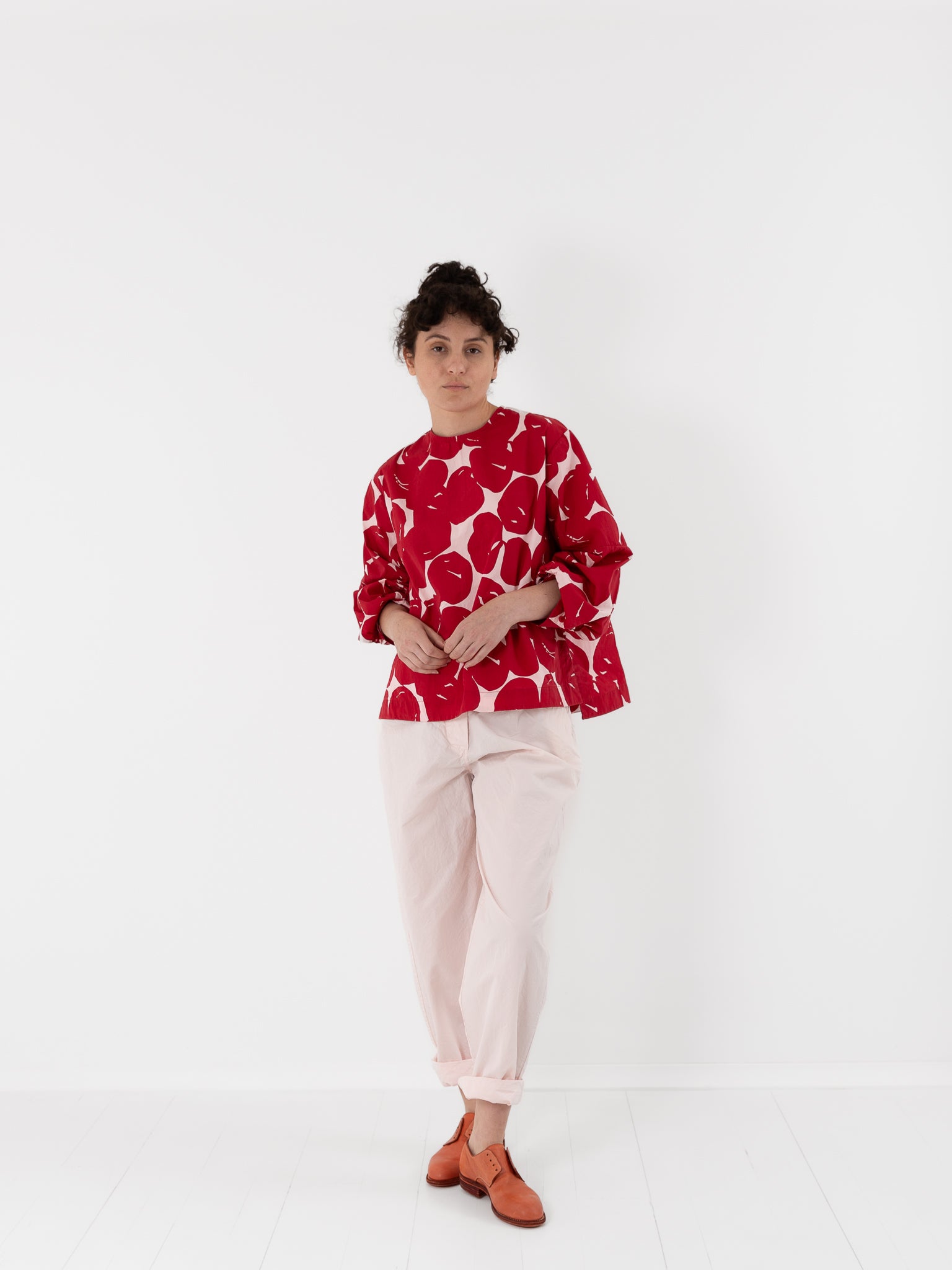 Casey Casey Biggy Top in Red Print - CASEY CASEY at Worthwhile - shop TOP