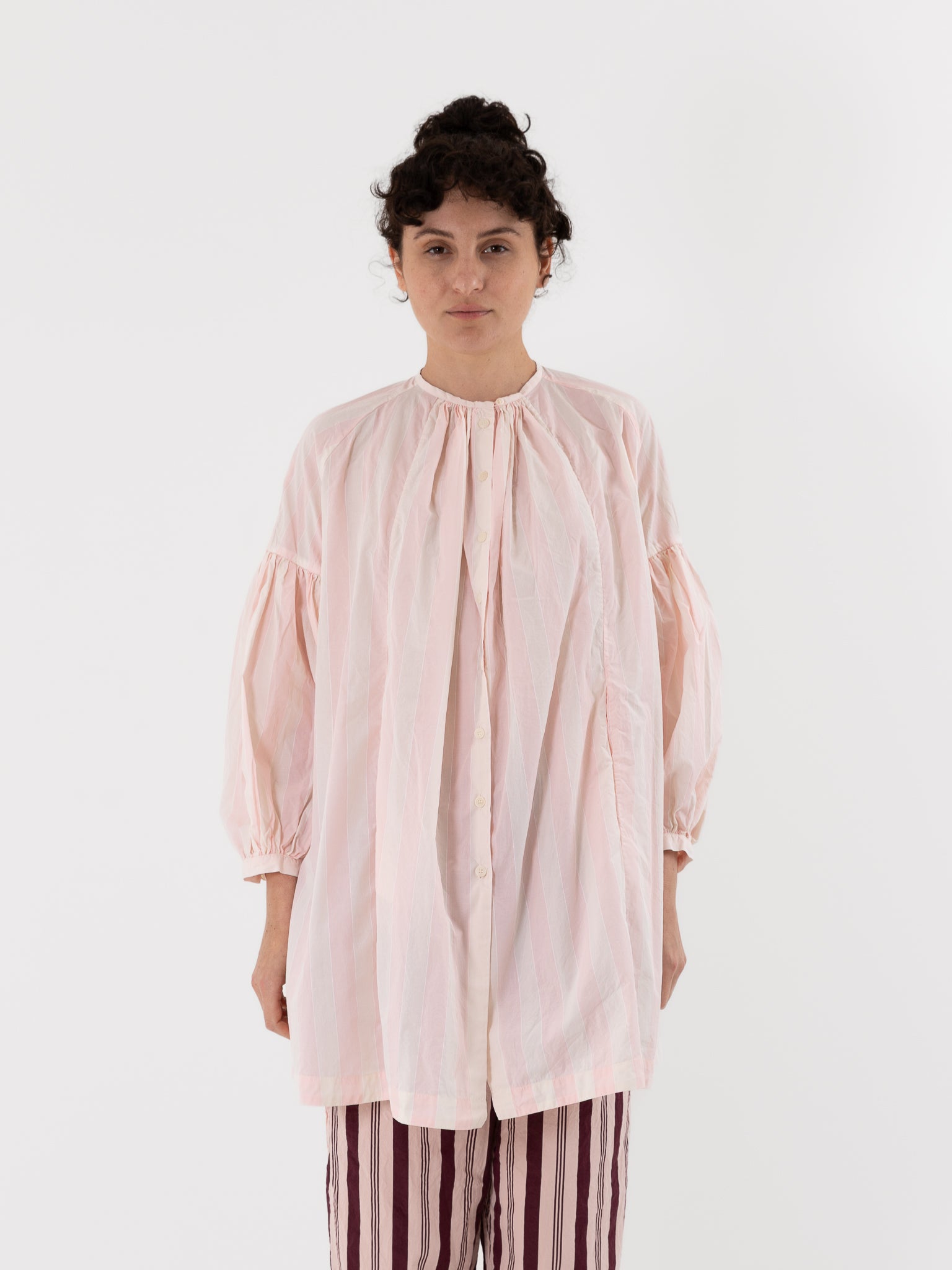 Casey Casey 3 By 3 Shirt in Stripe No. 1 - CASEY CASEY at Worthwhile - shop TOP