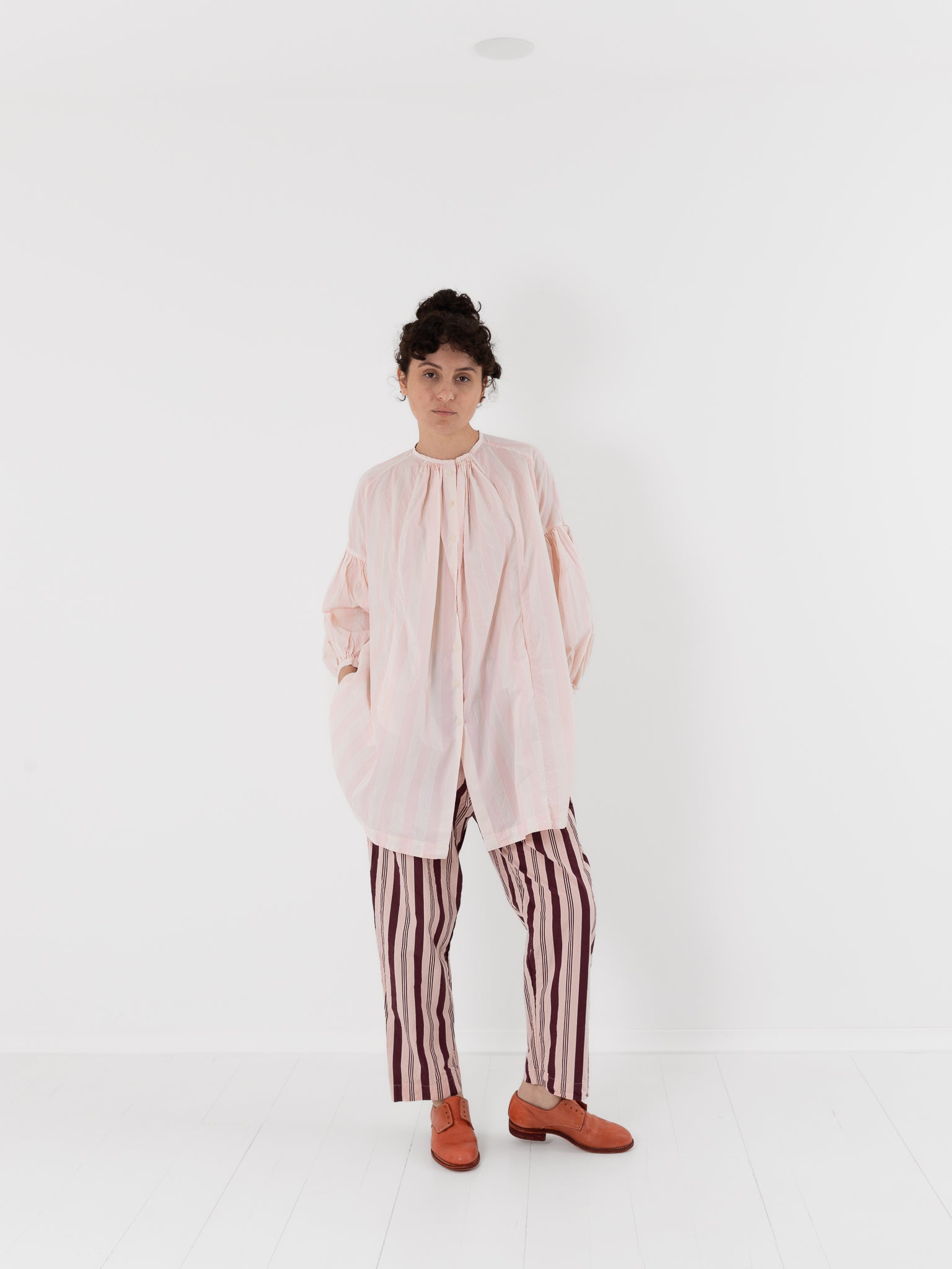 Casey Casey 3 By 3 Shirt in Stripe No. 1 - CASEY CASEY at Worthwhile - shop TOP