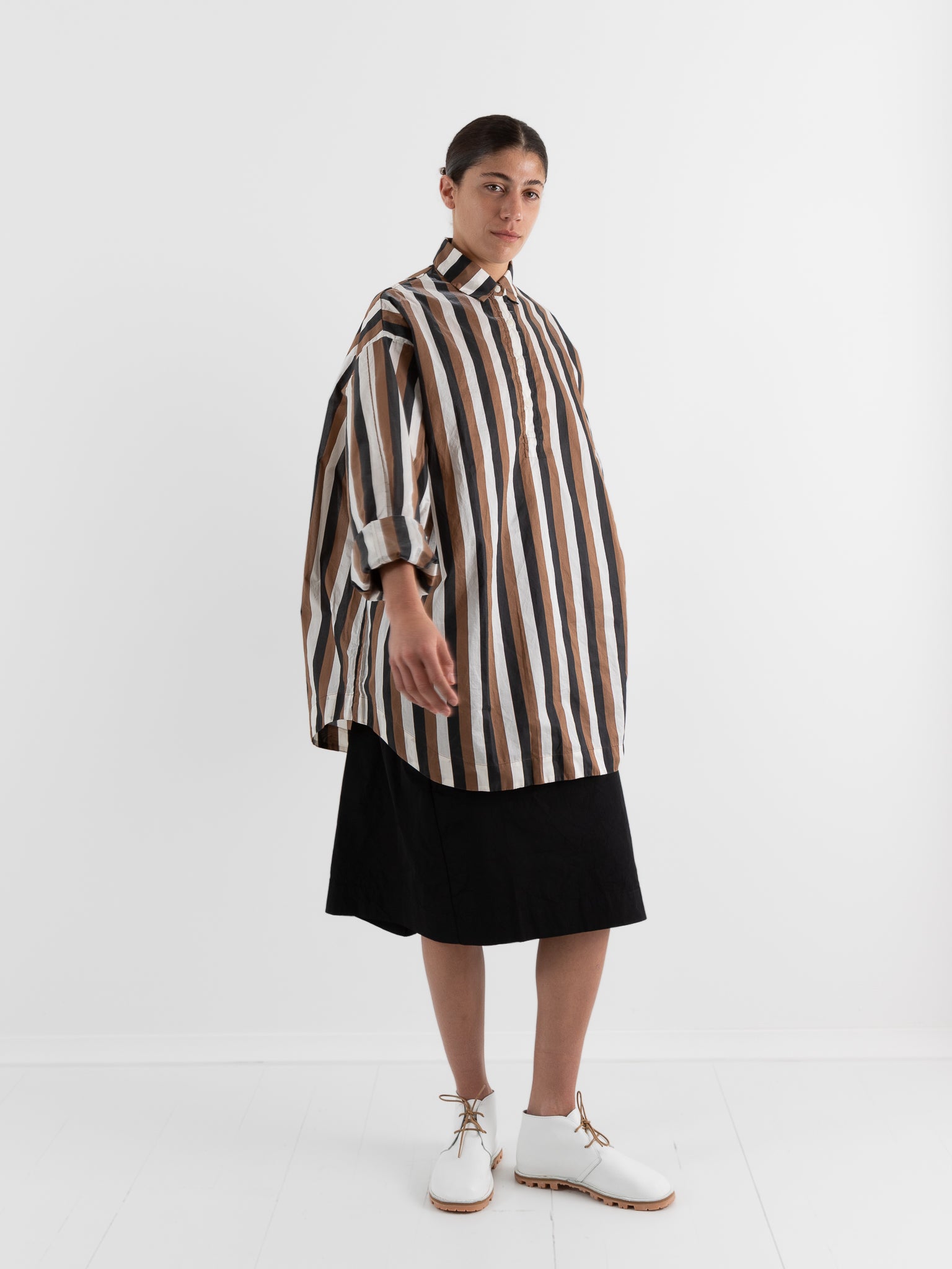 トップス CASEY CASEY HENRI SHIRT - STRIPE - CASEY CASEY Henri Shirt - Stripe