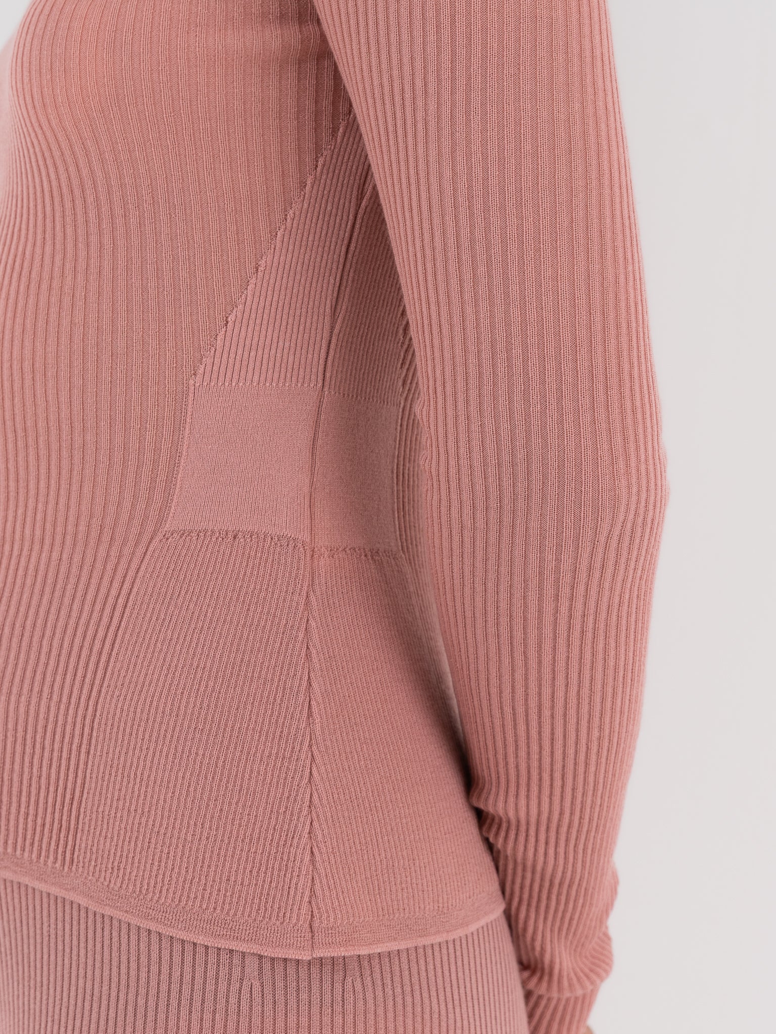 Casey Casey Rib Turtleneck in Pink - CASEY CASEY at Worthwhile - shop TOP