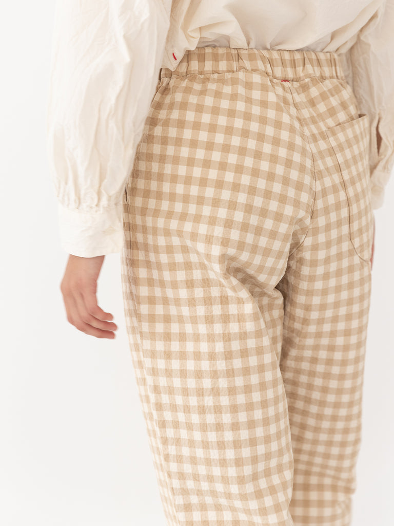 Casey Casey Verger Pant, Beige Double Check - Worthwhile