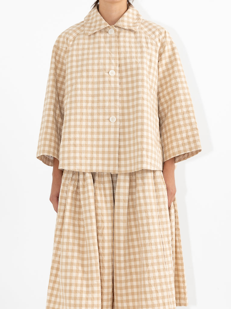 Casey Casey Dries Jacket, Beige Double Check - Worthwhile