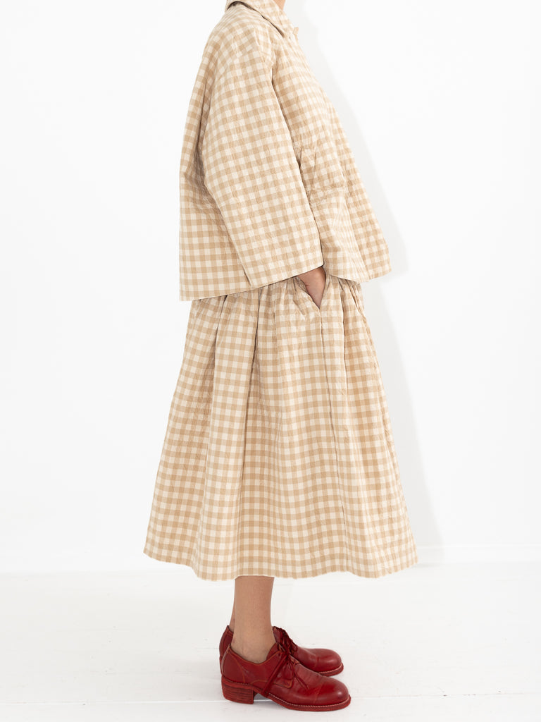 Casey Casey Dries Jacket, Beige Double Check - Worthwhile