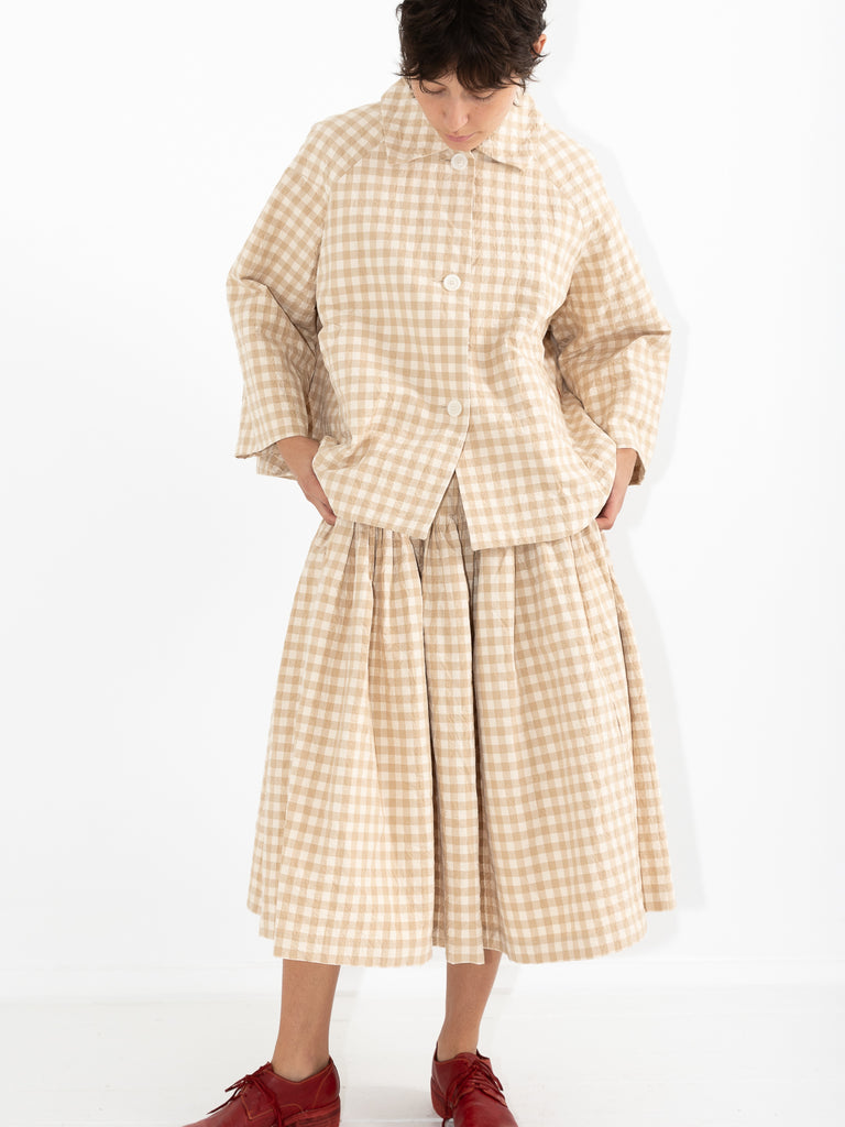 Casey Casey Dries Jacket, Beige Double Check - Worthwhile