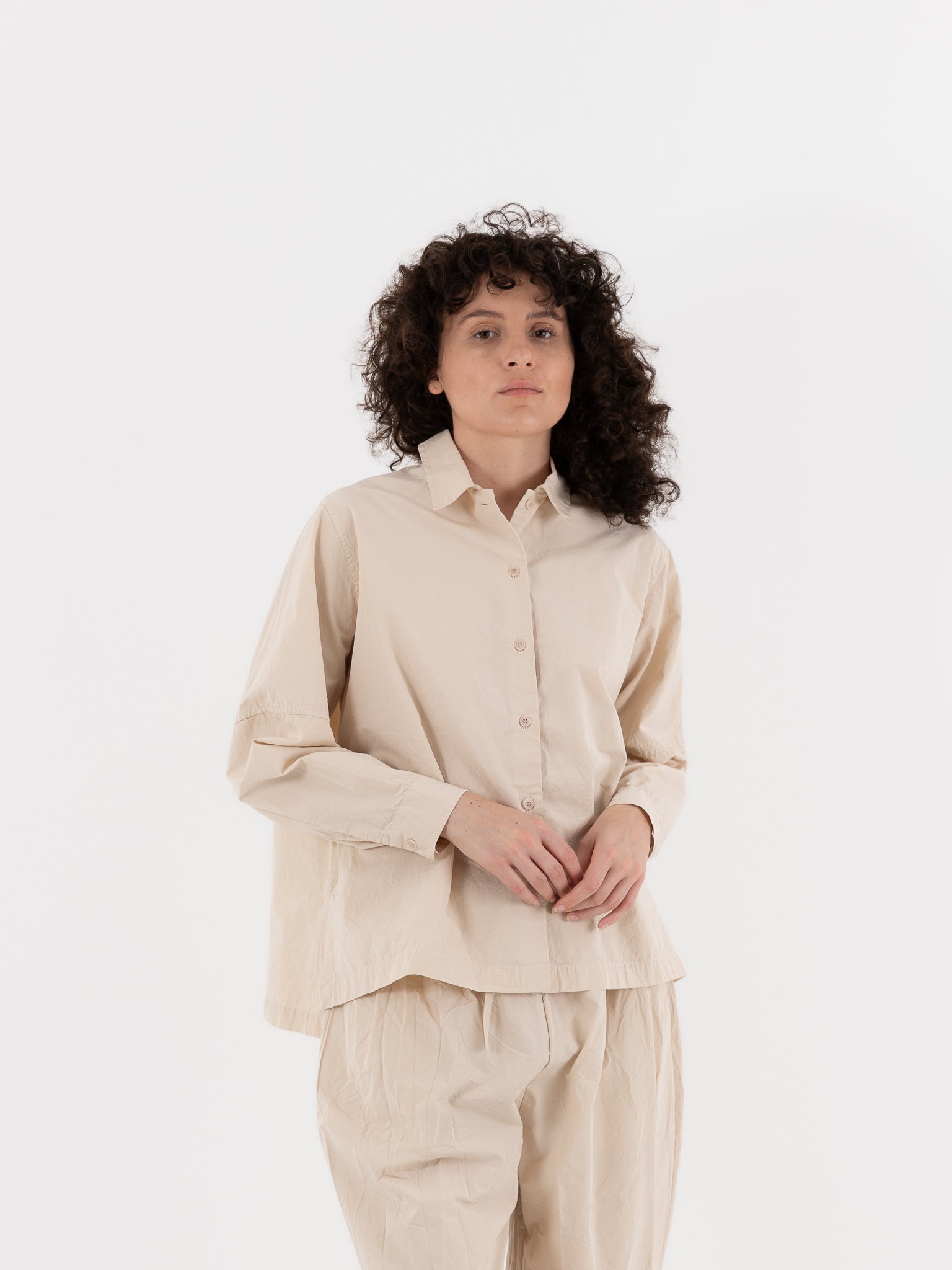 Casey Casey Elena Shirt in Off White - CASEY CASEY at Worthwhile - shop TOP