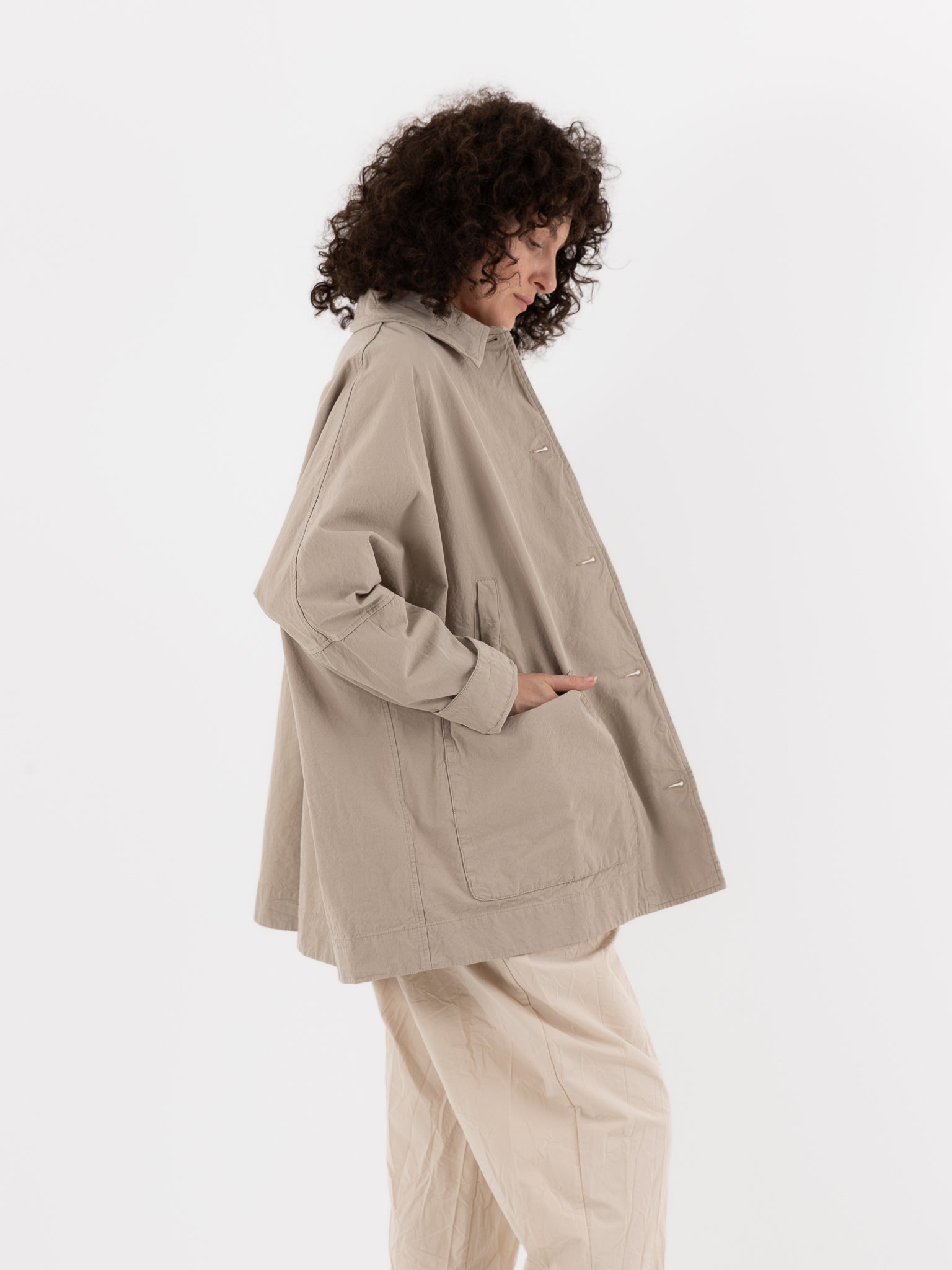 CASEY CASEY カシミヤ100% 4B ジャケット　M Casey Casey Tatiana Jacket in Oatmeal at Worthwhile