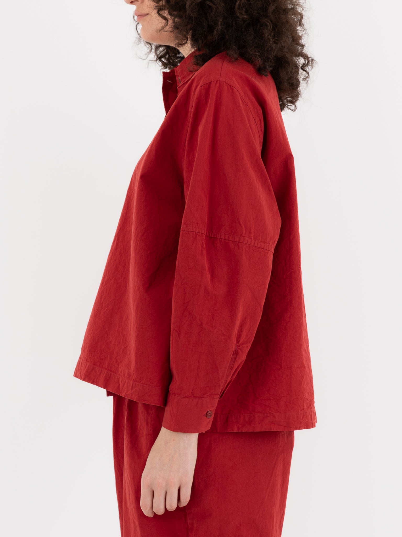 【美品】CASEY CASEY リネン バンドカラー プルオーバーシャツ Products – Casey Casey