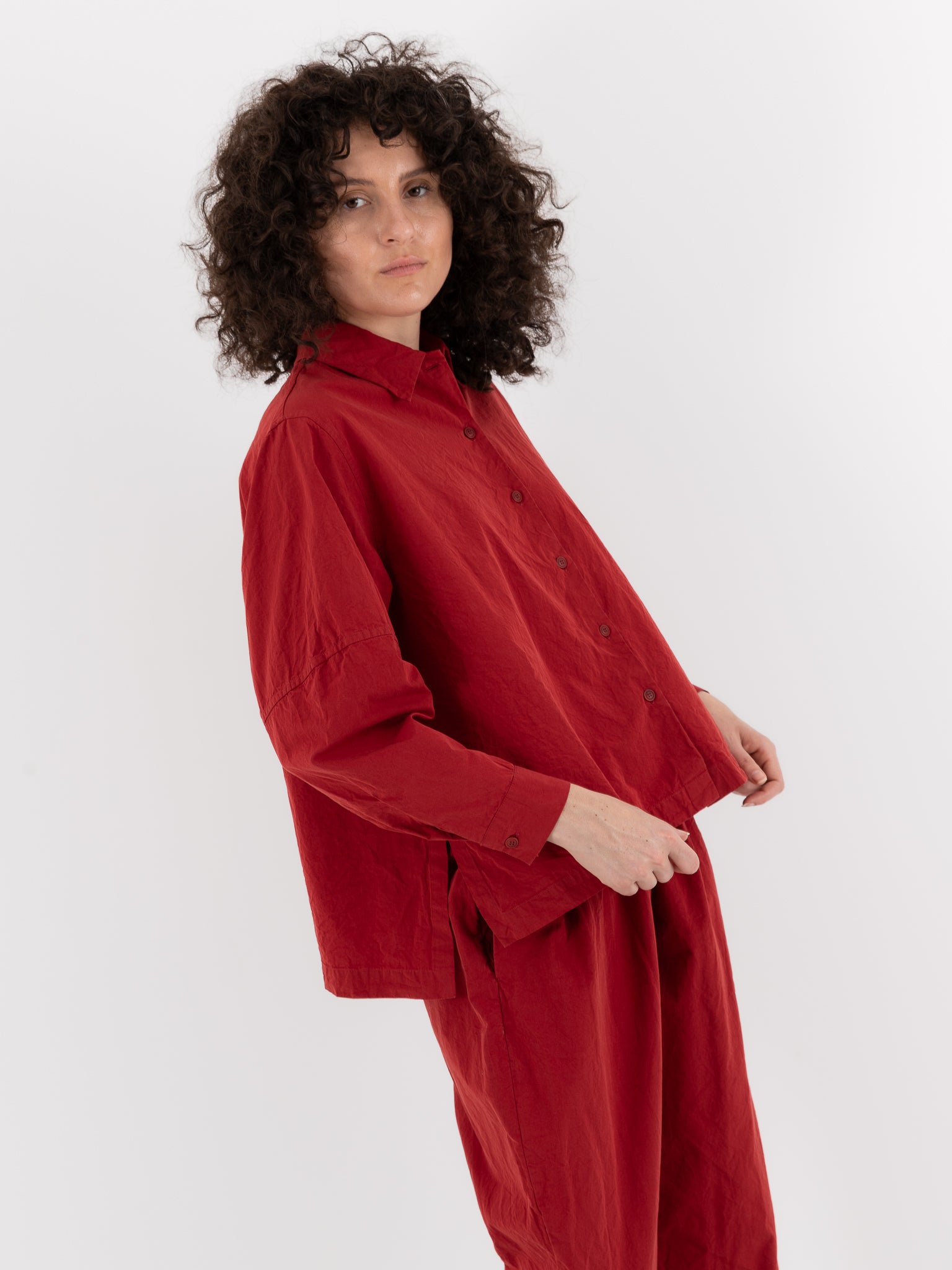 Casey Casey Elena Shirt in Rusty - CASEY CASEY at Worthwhile - shop TOP