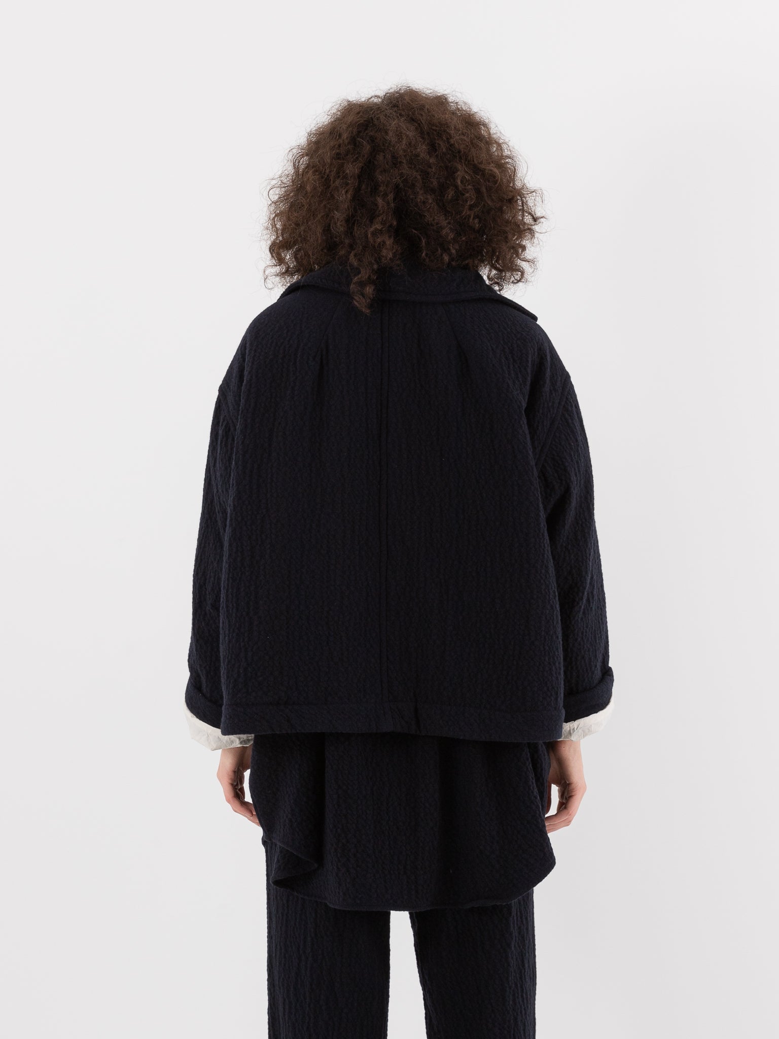 Casey Casey Drays Padded Jacket in Navy at Worthwhile