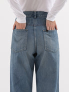 Chimala Adjustable Waist Denim Pants in Smoky Light - CHIMALA at Worthwhile - shop PANT