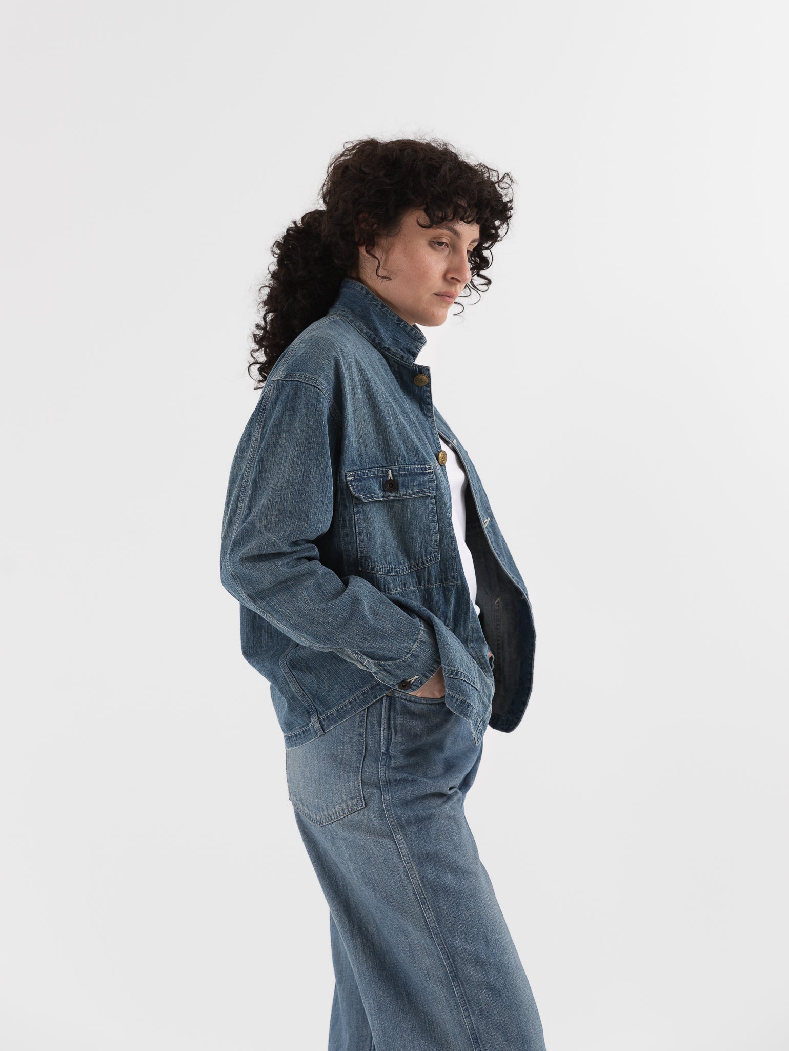 Chimala Short Chore Jacket in Light Vintage - CHIMALA at Worthwhile - shop JACKET