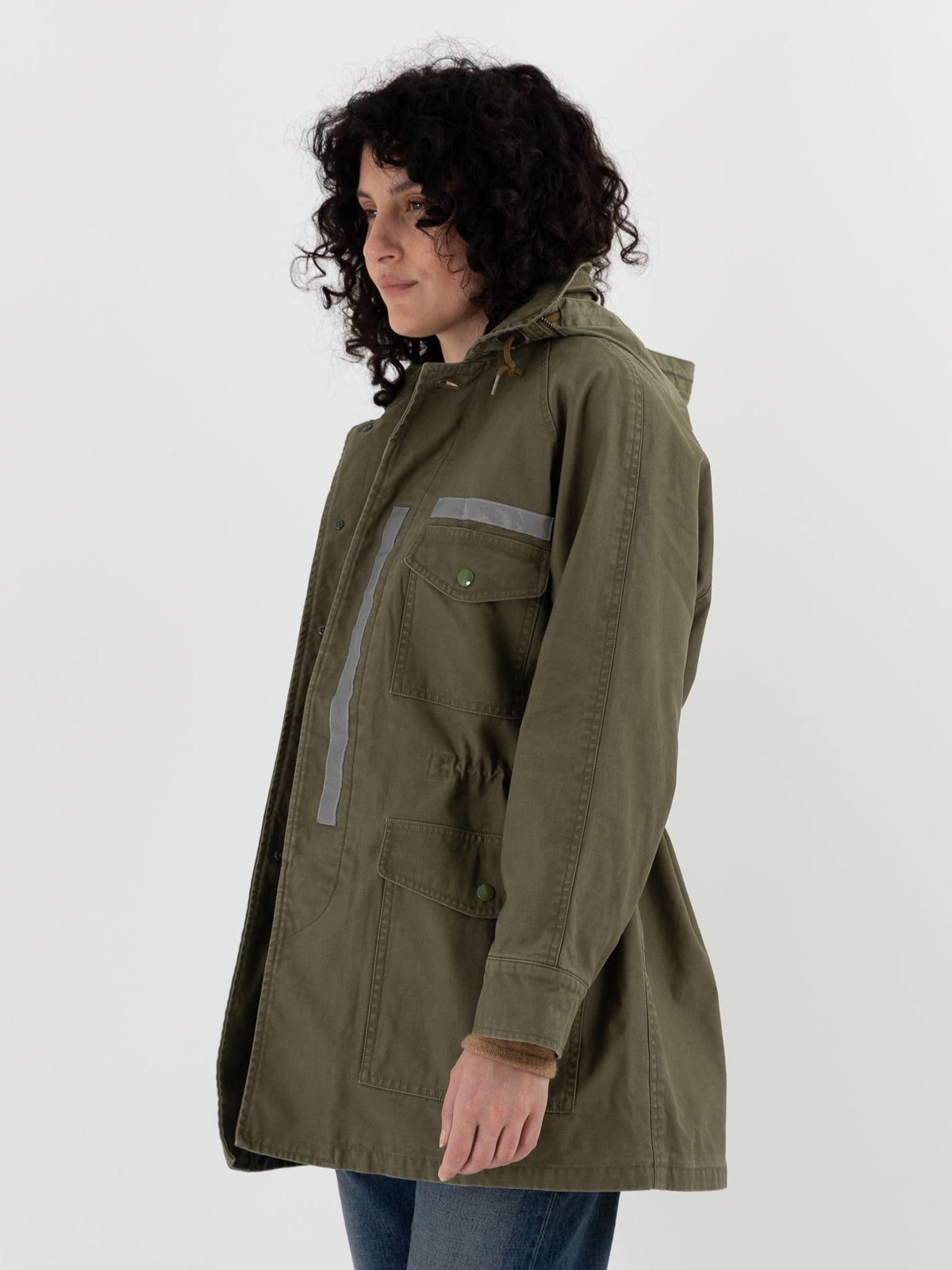 Chimala Air Force Cattle Jacket in Khaki Green - CHIMALA at Worthwhile - shop JACKET