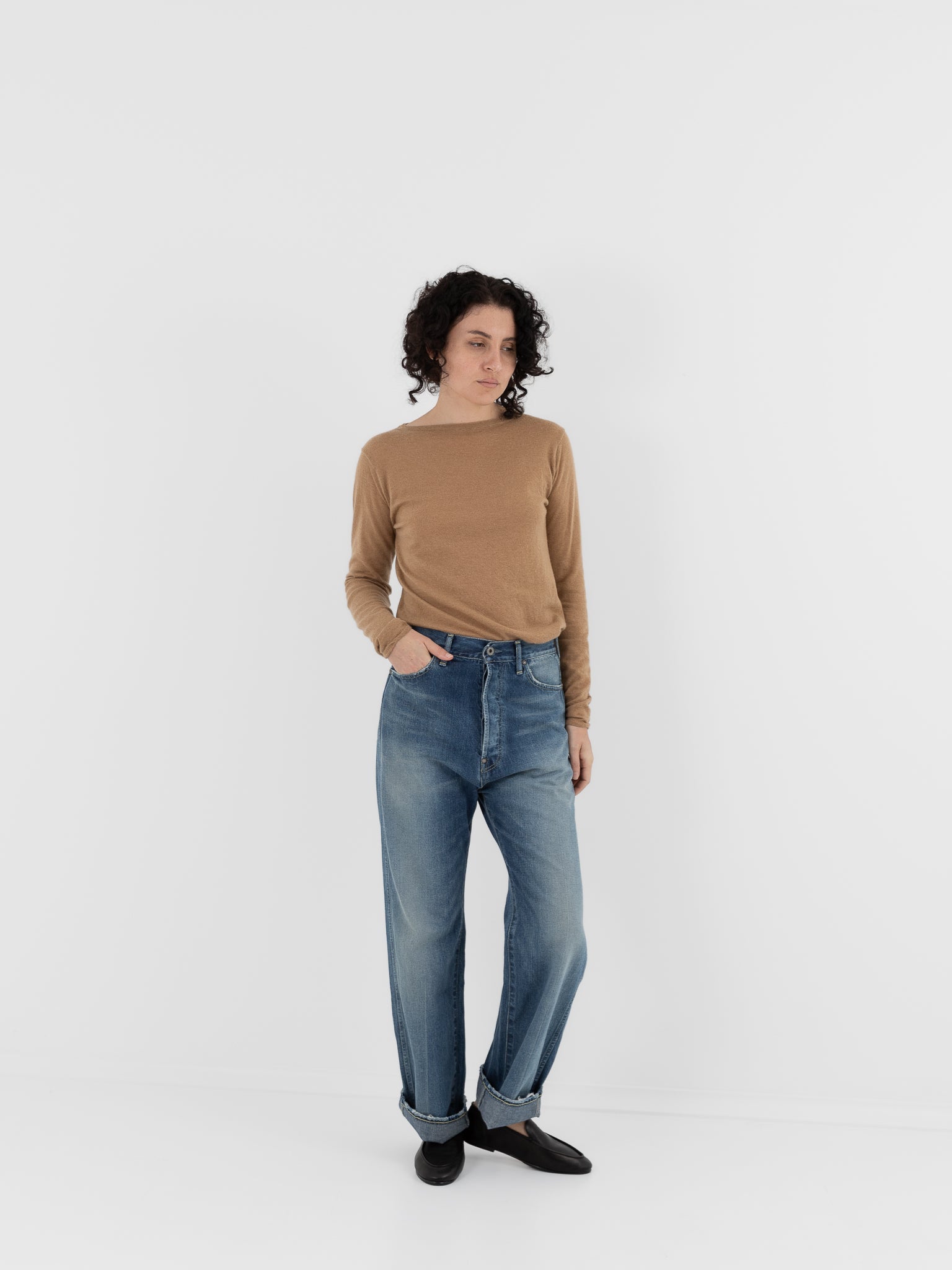 Chimala Denim Straight Cut in Work Light Blue Wash - CHIMALA at Worthwhile - shop PANT