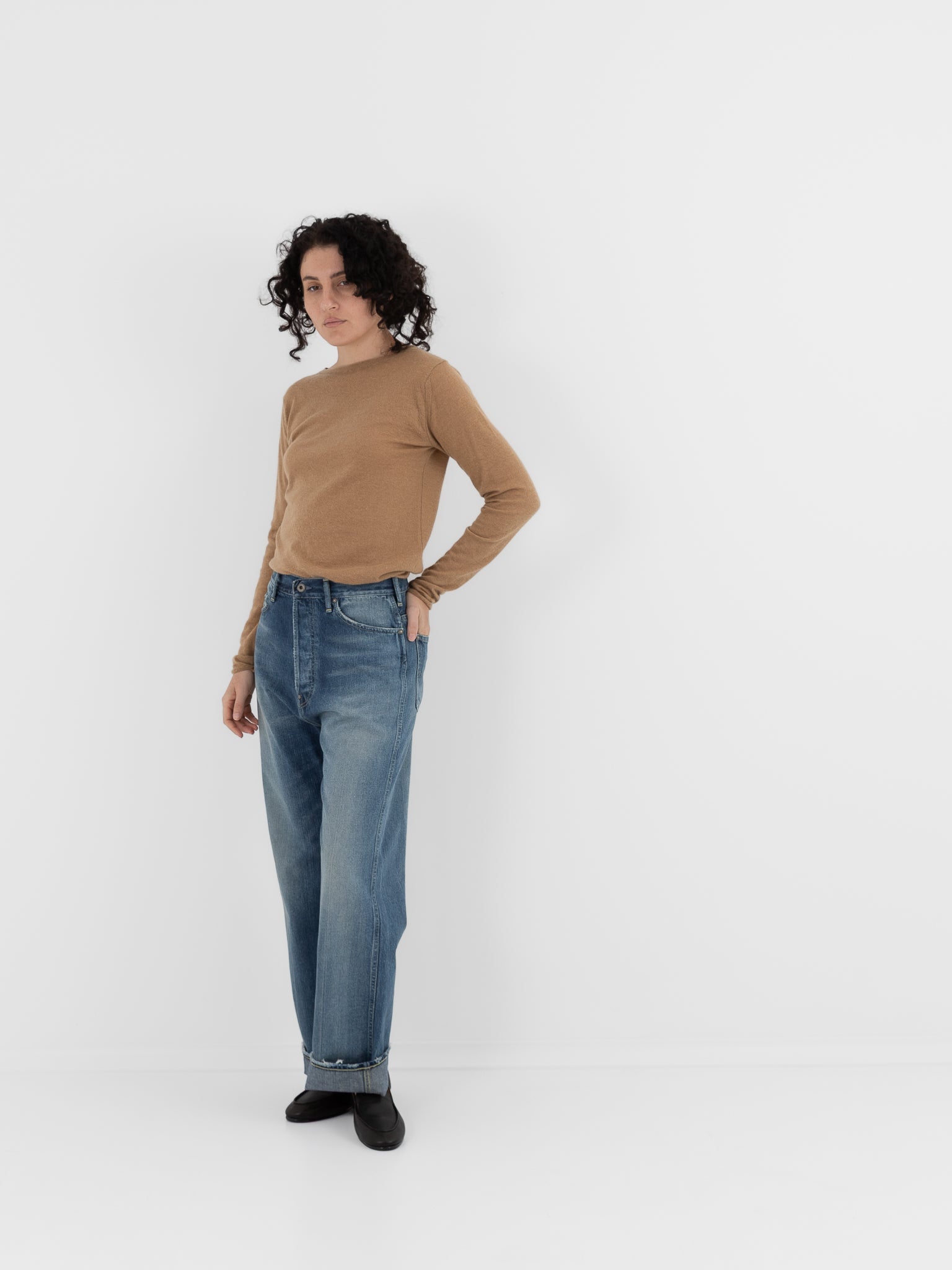 Chimala Denim Straight Cut in Work Light Blue Wash - CHIMALA at Worthwhile - shop PANT