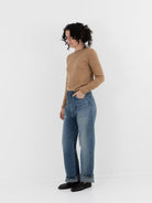 Chimala Denim Straight Cut in Work Light Blue Wash - CHIMALA at Worthwhile - shop PANT