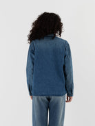 Chimala Military Denim Work Shirt in Indigo - CHIMALA at Worthwhile - shop TOP