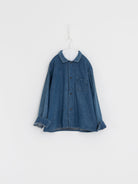 Chimala Military Denim Work Shirt in Indigo - CHIMALA at Worthwhile - shop TOP