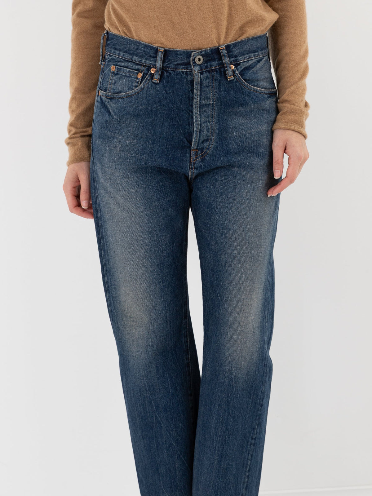 Chimala Selvedge Ankle Cut in Dark Vintage - CHIMALA at Worthwhile - shop PANT