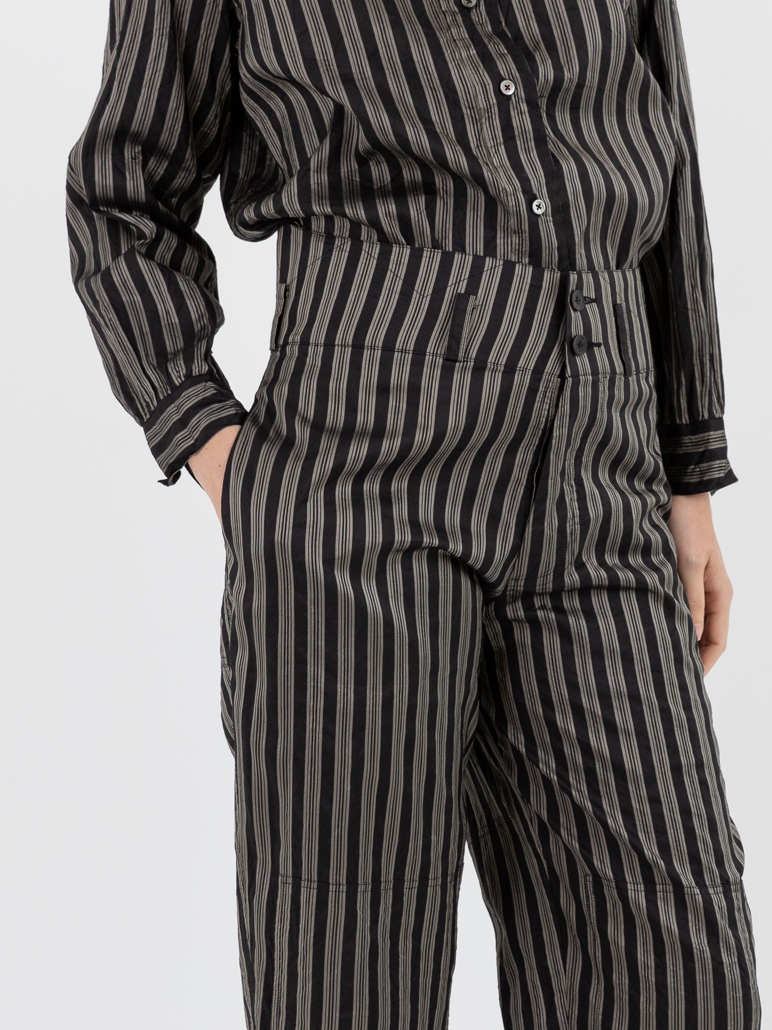 Christian Peau Pant in Black Stripe - CHRISTIAN PEAU at Worthwhile - shop PANT
