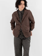Christian Peau Vintage Silk Jacket 1 in Red/Brown - CHRISTIAN PEAU at Worthwhile - shop JACKET