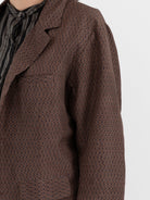 Christian Peau Vintage Silk Jacket 1 in Red/Brown - CHRISTIAN PEAU at Worthwhile - shop JACKET